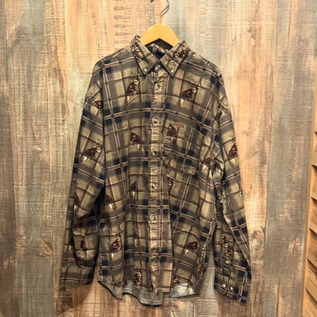 BUCKHORN RIVER  トナカイ柄チェックシャツ