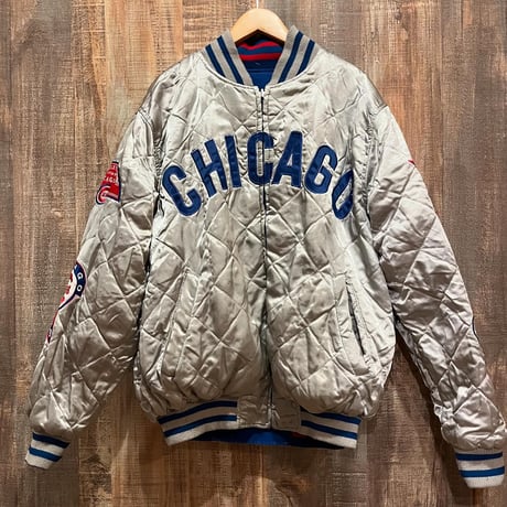 MLB CHICAGO CUBS 刺繍ロゴリバーシブルスタジャン