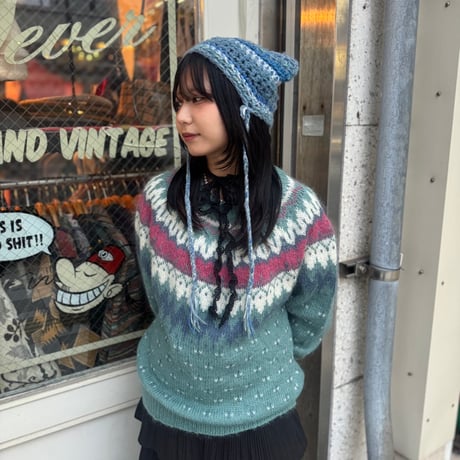 NINON フェアアイル柄ニット