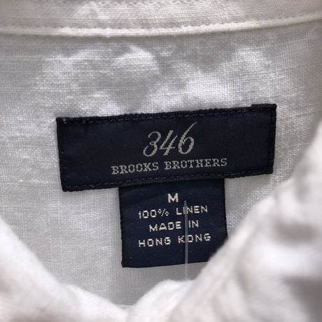 Brooks Brothers白無地リネンシャツ