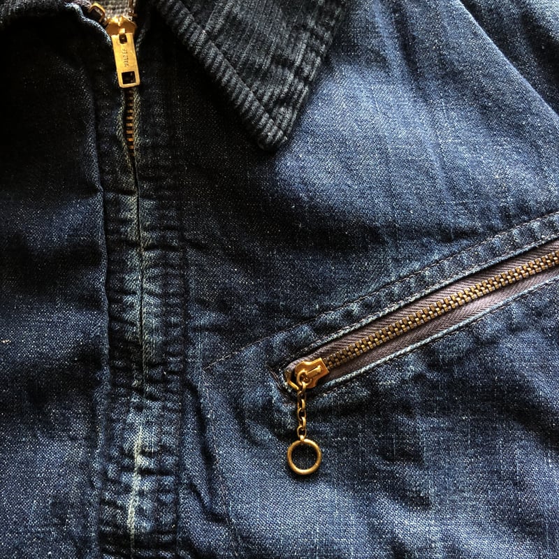 【スペシャルヴィンテージ】 40s50s デニムジャケット ブランケットライナー 40's〜50's ブランケット付きワークジャケット | CUSTOM FEVER