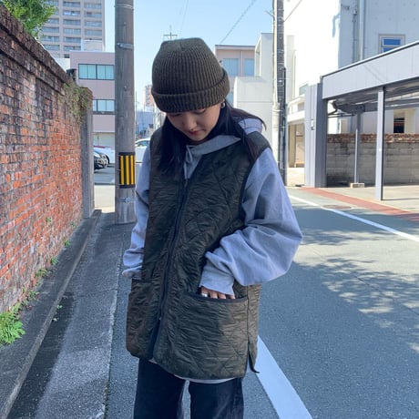 Barbour内フリースキルティングベスト