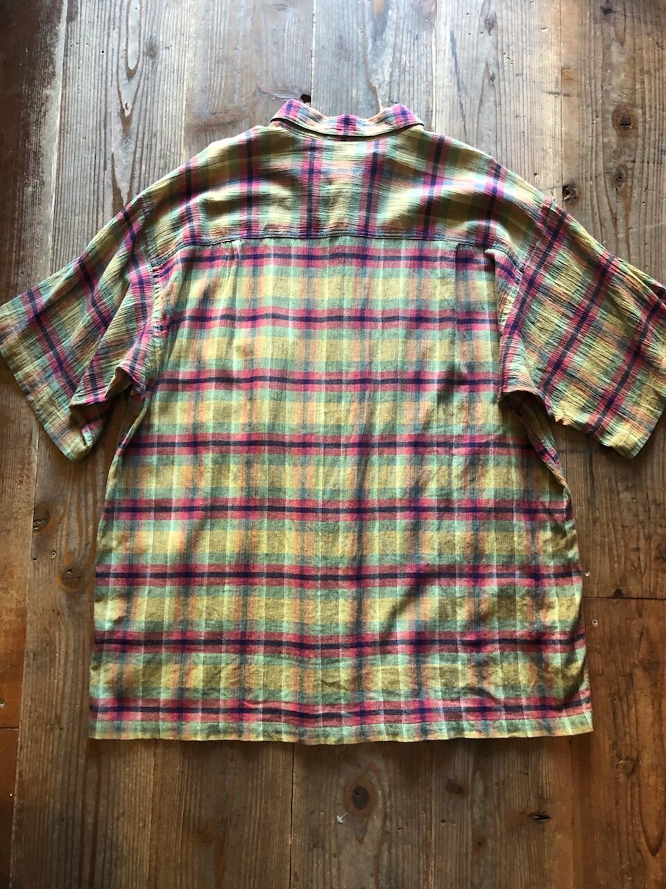 Patagonia半袖オーガニックコットンチェックシャツ XL | CUSTOM FEVER