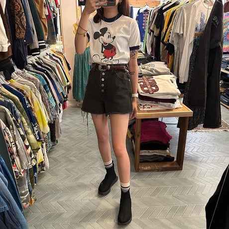 80年代USA製ミッキーリンガーTシャツ