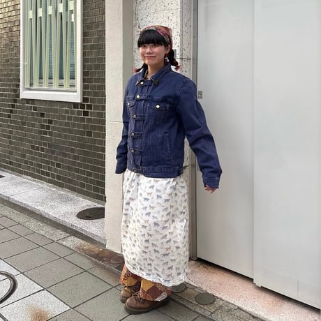 後染めパープルデニムジャケット