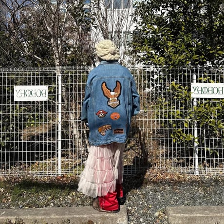 Liberty Bluses ハーレーワッペン付デニムジャケット
