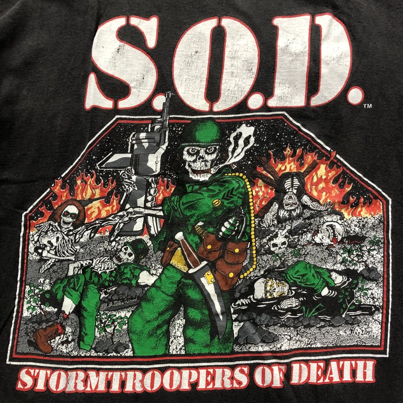 S.O.D. バンド Tシャツ 1997年製 ビンテージ ⭐︎スーパーマグマート S.O.D バンドtシャツ | CUSTOM FEVER