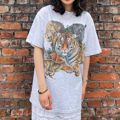 USA製アニマルプリントTシャツ