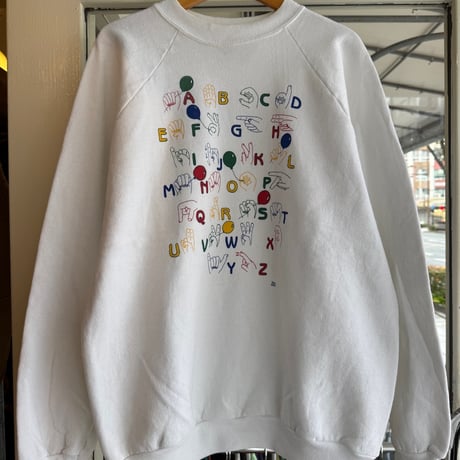 90's USA製Hanesプリントスウェット L