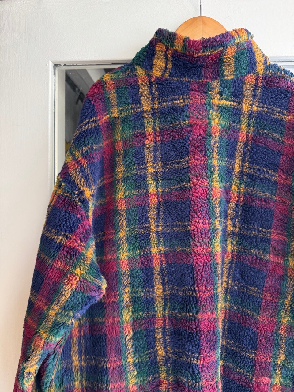 USS2 チェック柄 ハーフジップジャケット M USS2 チェック柄 ハーフジップジャケット M