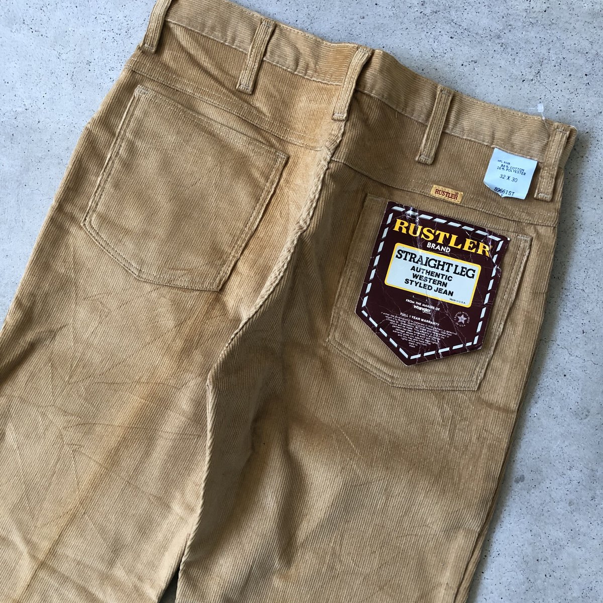 USA 70~80s USA製 RUSTLER コーデュロイパンツ 34