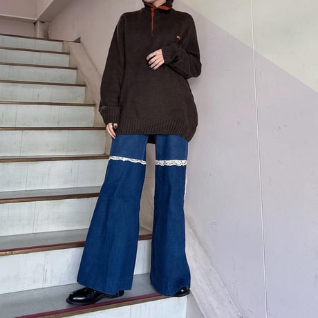 Burberryボタンアップニット