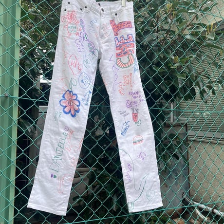 ラクガキデニムパンツ