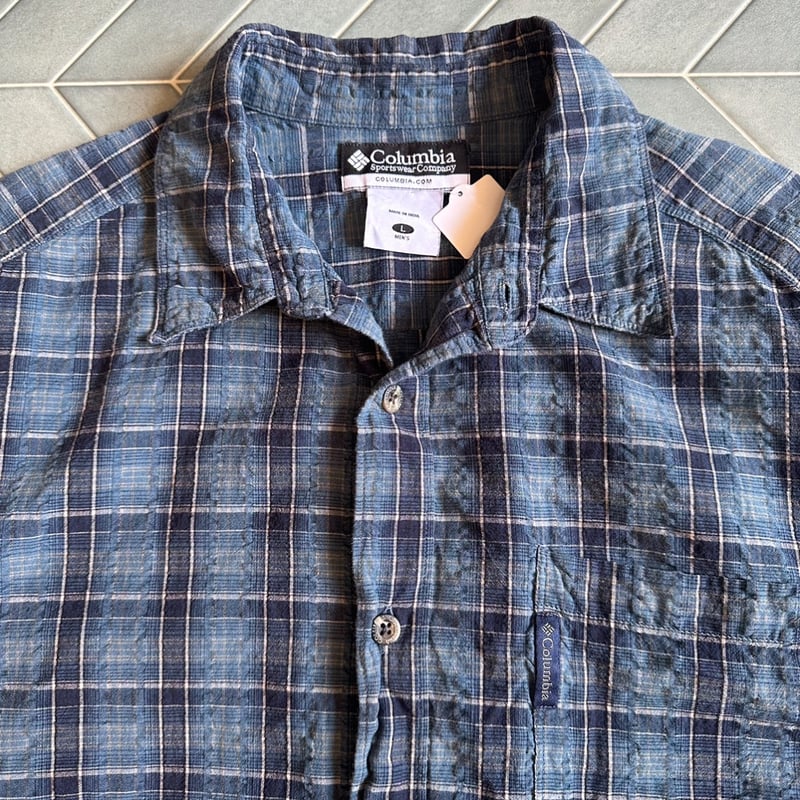 Columbia シアサッカーシャツ | CUSTOM FEVER