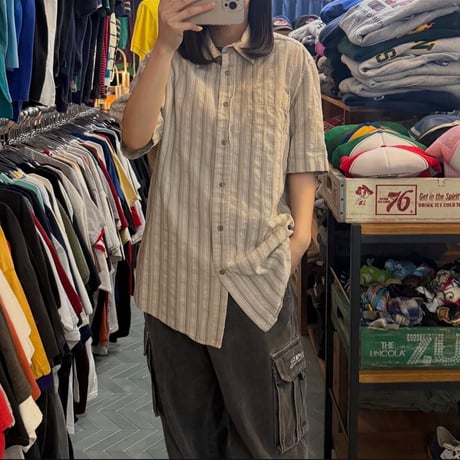 Eddie Bauer シアサッカーシャツ