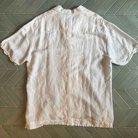 90s リネンキューバシャツ