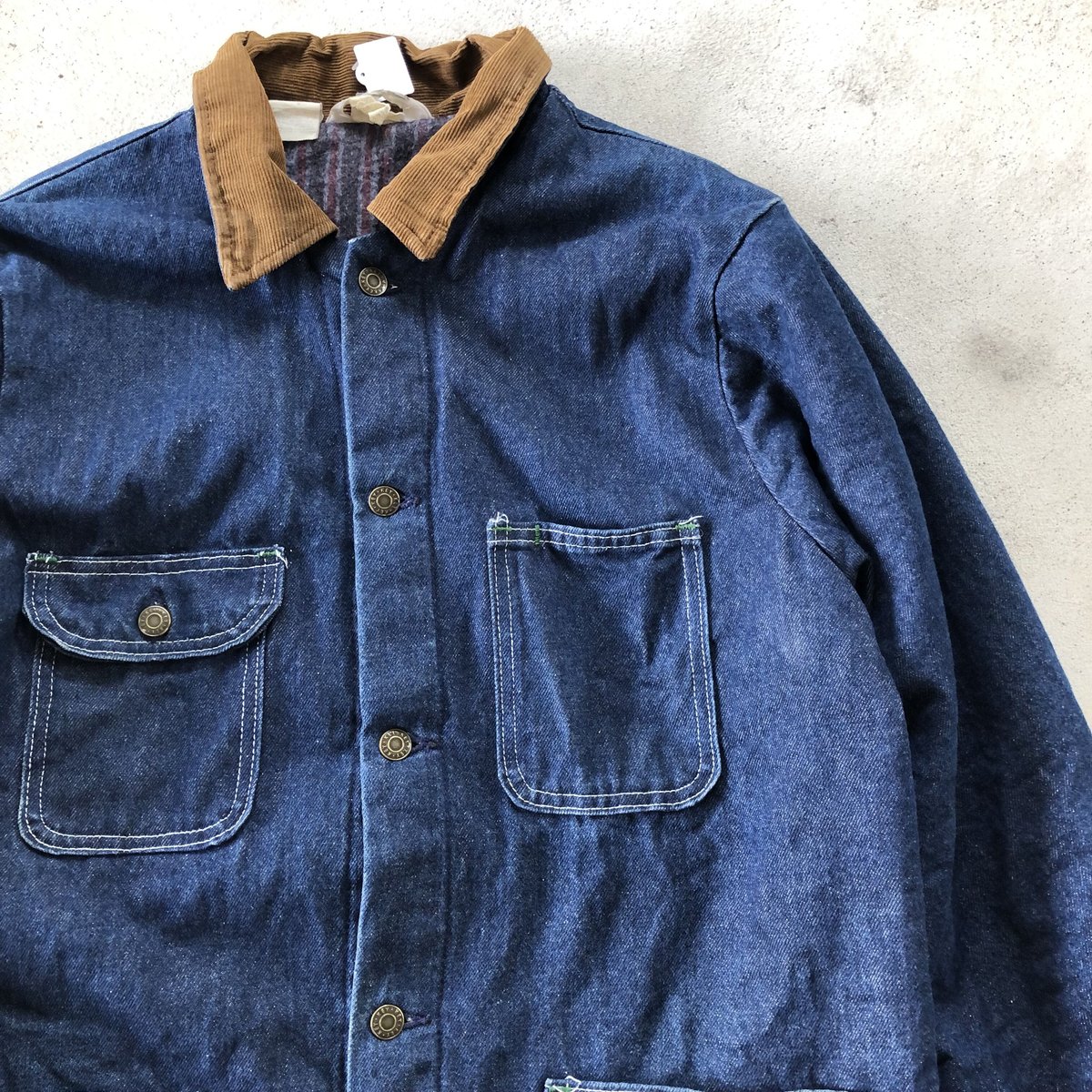 SUGARCANE デニムカバーオール ブランケット 付き シュガーケーン デニムのカバーオールとベースボールキャップ