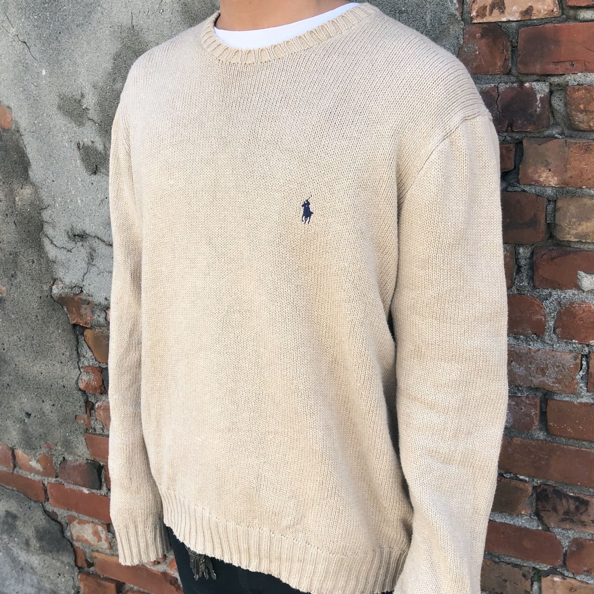LAUREN RALPH LAUREN ブリオンパッチレイヤードコットンセーター LAUREN RALPH LAUREN ブリオンパッチレイヤードコットンセーター