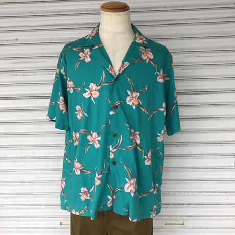 LANDS'END USA製ハワイアンシャツ