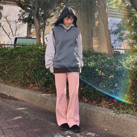 フロントデザインニットベスト