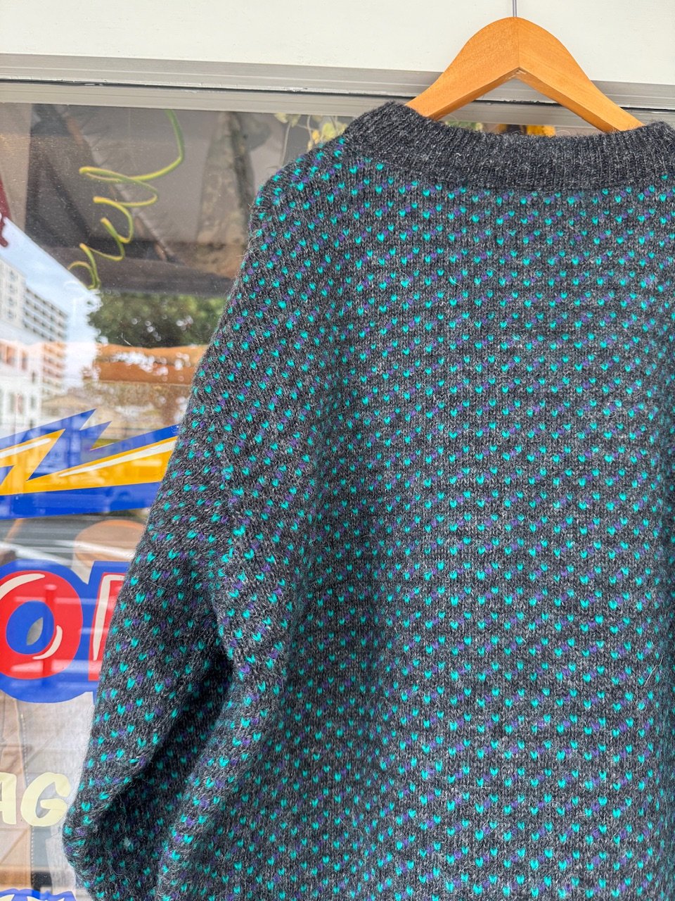 80's L.L.Bean バーズアイニットセーター L | CUSTOM FEVER