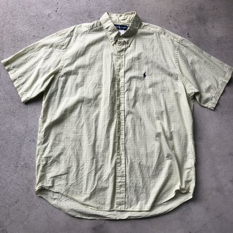 Ralph Lauren 半袖チェックシャツ 〝BLAKE〟XL