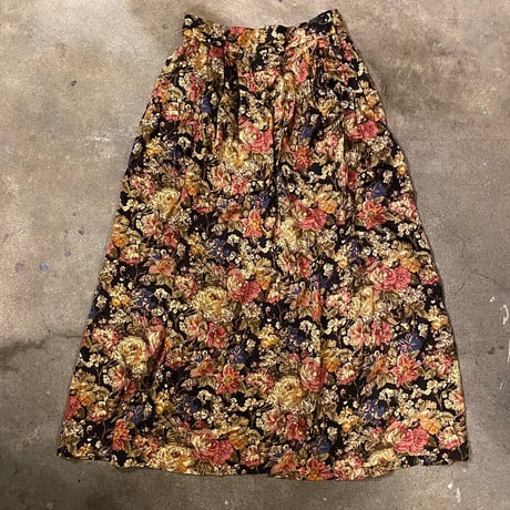 USA製花柄ロングスカート