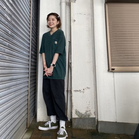 Carhartt ワンポイントポケT  グリーンM,L