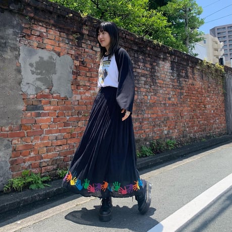 カラフル手形スカート