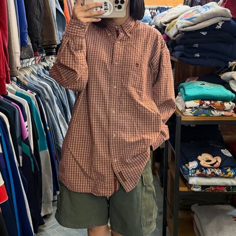 90s Timberland チェックシャツ
