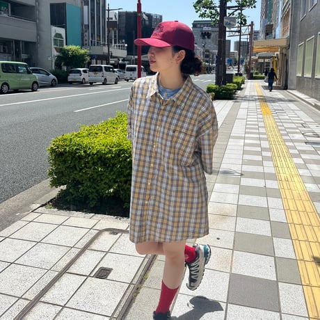 TOMMY HILFIGER チェック柄半袖シャツ