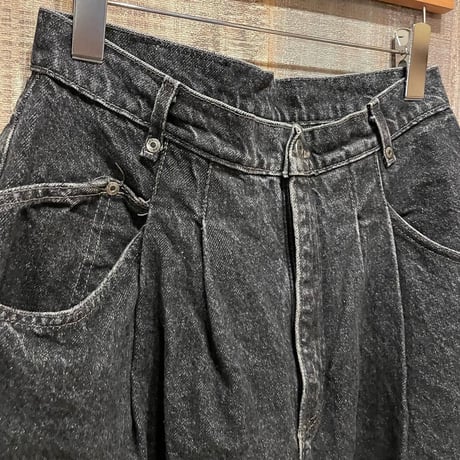 USA製 LEE テーパードブラックデニム