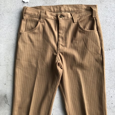 USA製 70's Leeストライプブーツカットフレアパンツ