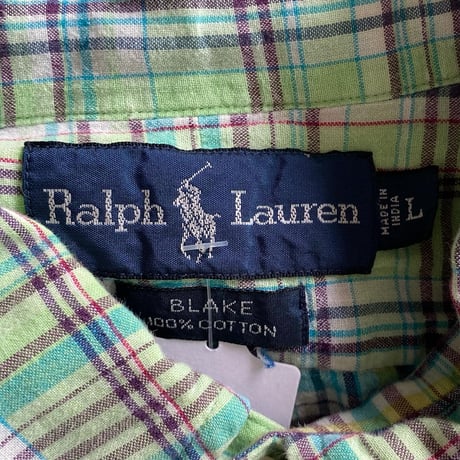 90s Ralph Lauren BLAKE チェックシャツ