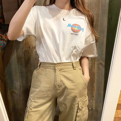 USA製Hard Rock cafe 両面プリントTシャツ オウム