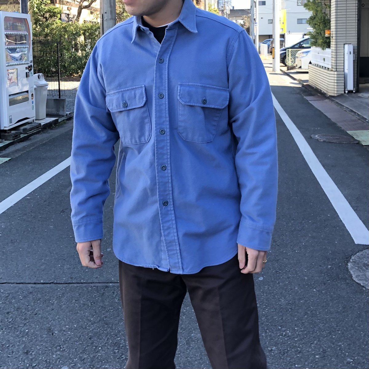 80's WOOLRICH長袖シャモアシャツ L | CUSTOM FEVER 80's WOOLRICH長袖シャモアシャツ L | CUSTOM FEVER