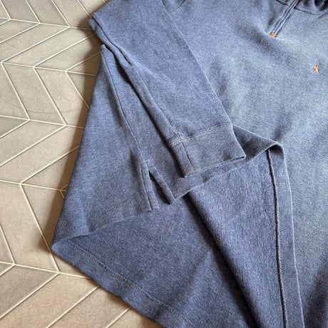 POLO ハーフジップニット