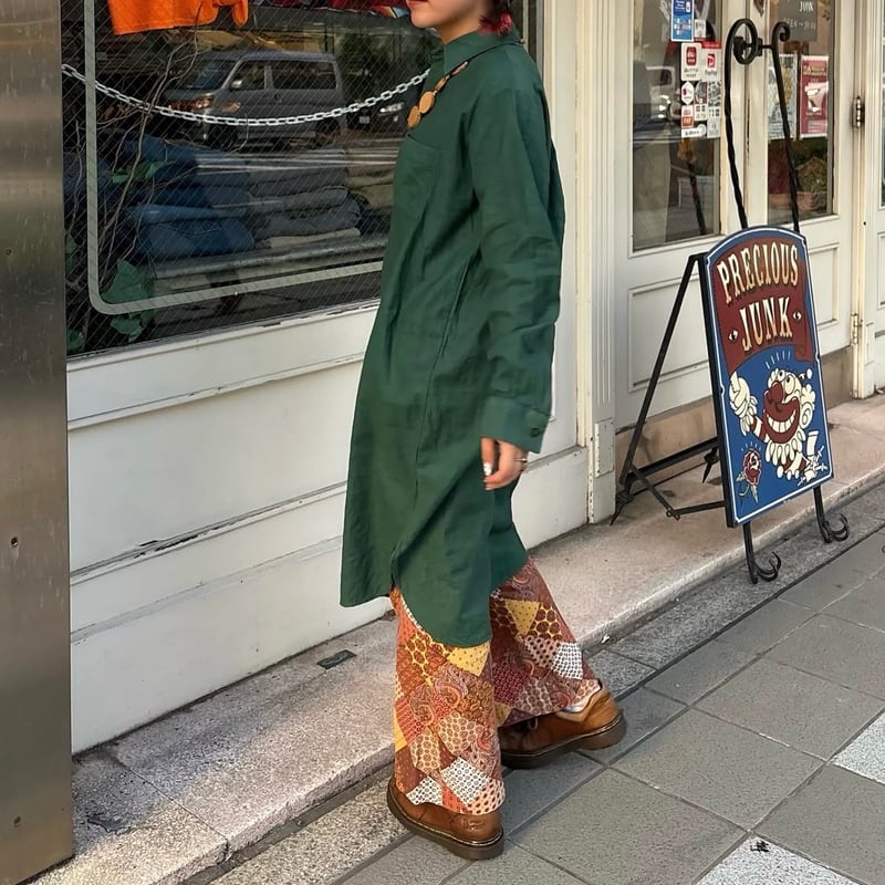 ハーフボタンロングシャツ | CUSTOM FEVER