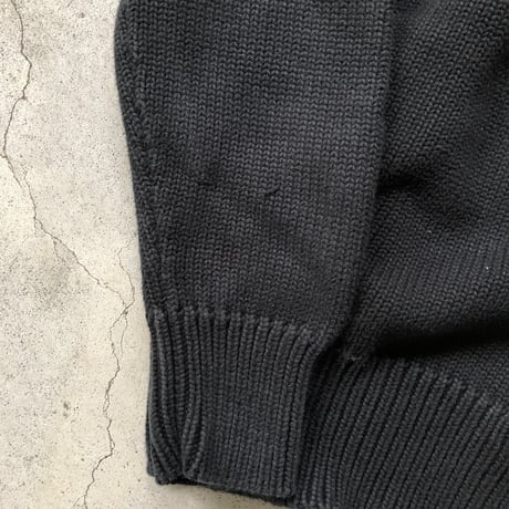 RALPH LAUREN RUGBY コットンニットセーター 黒
