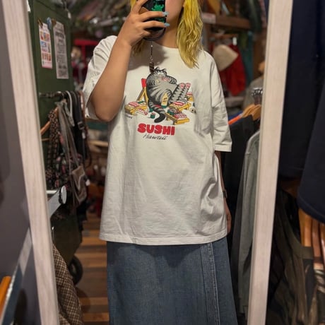 クリバンキャット SUSHI Hawaii プリントTシャツ