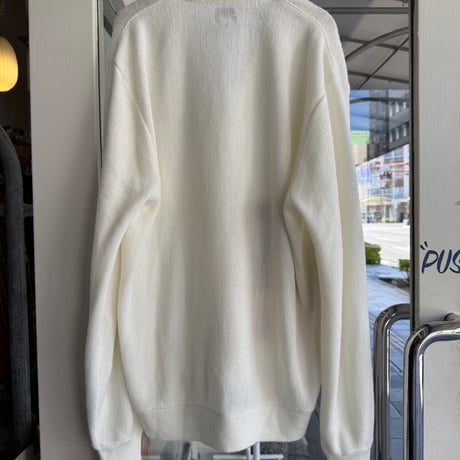 USA製LACOSTEアクリルニットカーディガン L