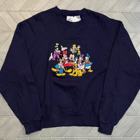 90s Disneyキャラ刺繍スウェット