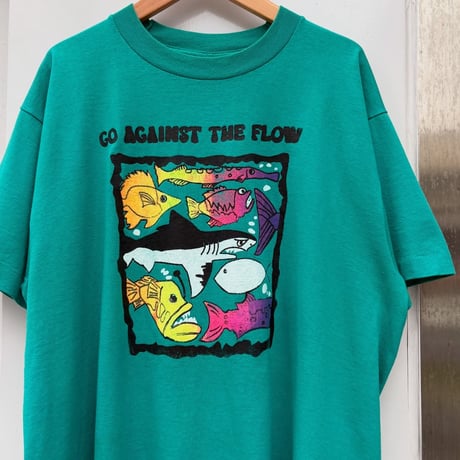 USA製 FRUIT OF THE LOOM お魚Tシャツ
