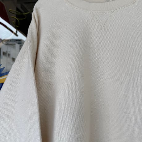 USA製 LANDS' END 鹿の子クルーネックスウェット