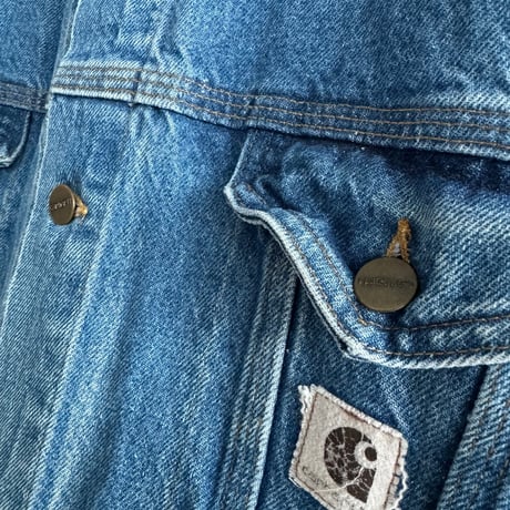 90's-00's USA製Carhartt デニムジャケット XL