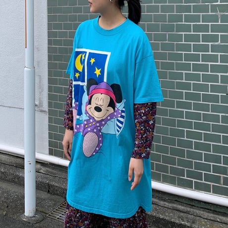 スリーピーMickeyTシャツワンピ