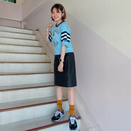 USA製ショート丈フットボールTシャツ