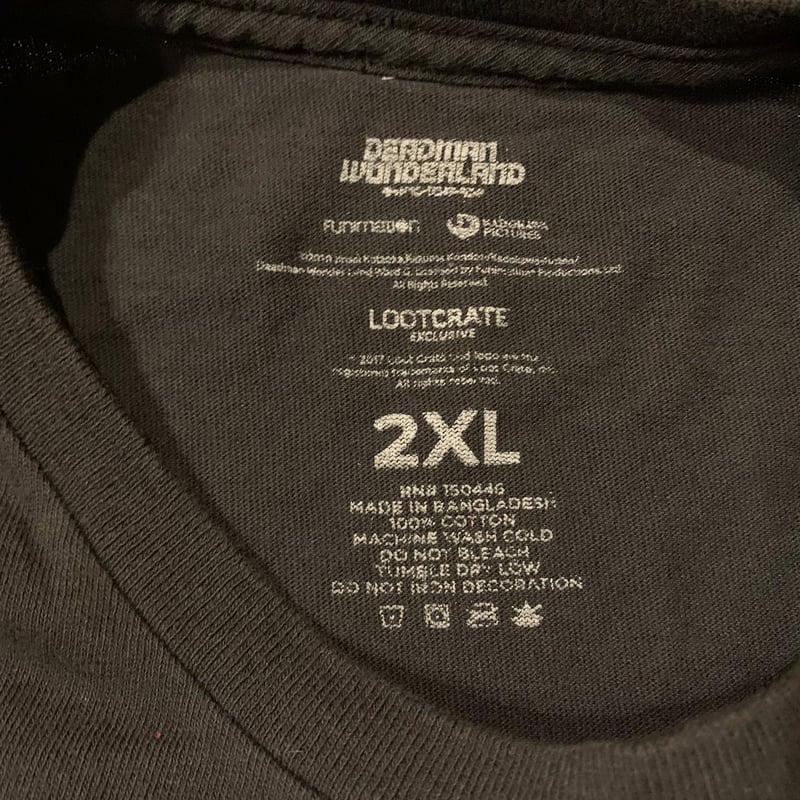 2010 デッドマンワンダーランド アニメTシャツ ガンタ シロ XL 2025年