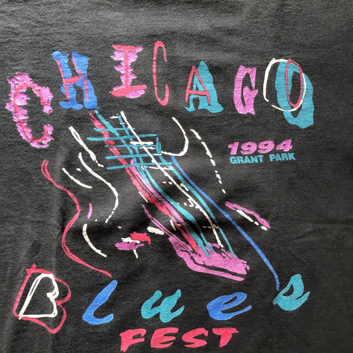 CHICAGO BLUES FESプリントTシャツ | CUSTOM FEVER