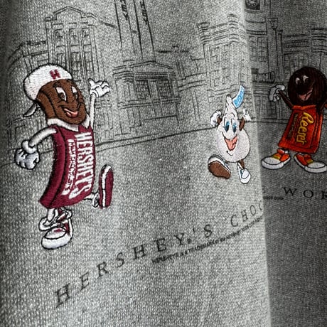 HERSHEY 刺繍スウェット L